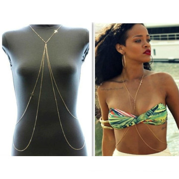 hot selling Sexy Bikini gold chains prices Body Chains wholesale